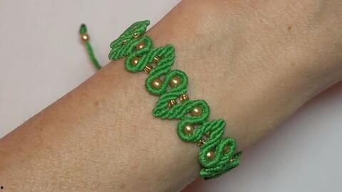 编手镯的方法视频